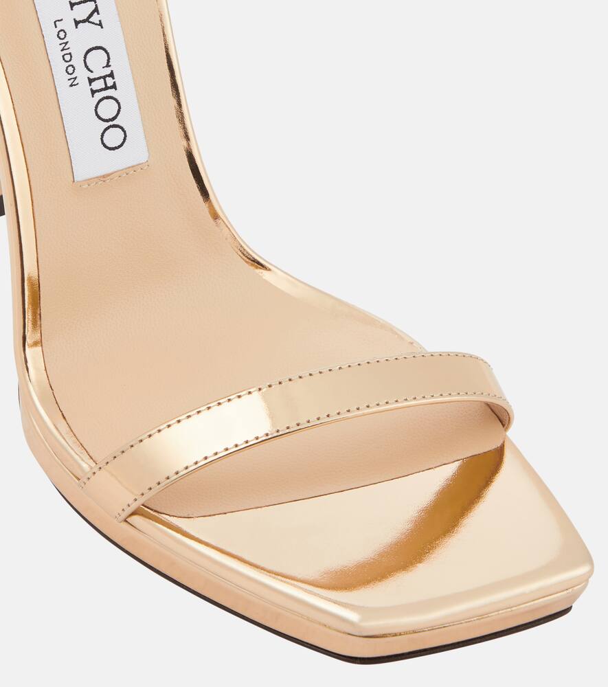 Jimmy Choo Alva metallic leather sandals