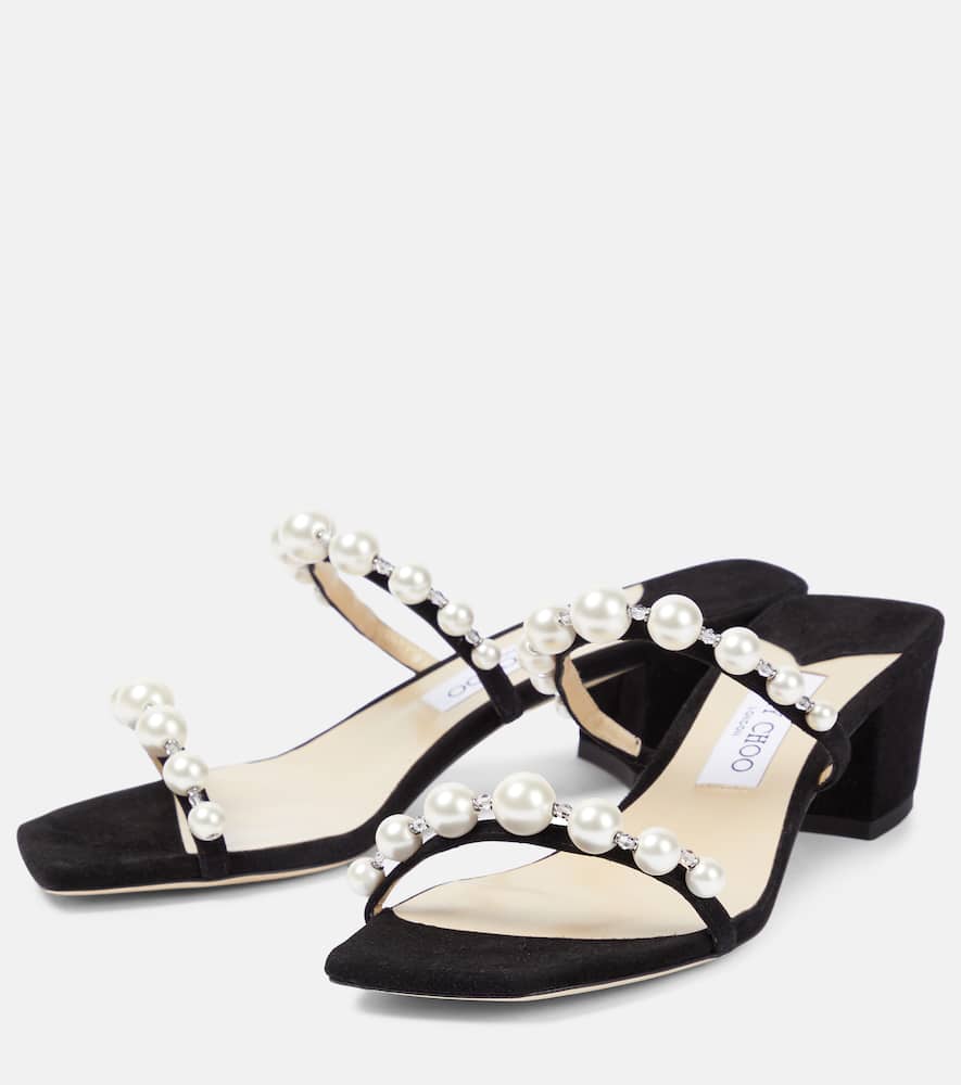 Jimmy Choo Amara 45 embellished suede sandals