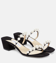 Jimmy Choo Amara 45 embellished suede sandals