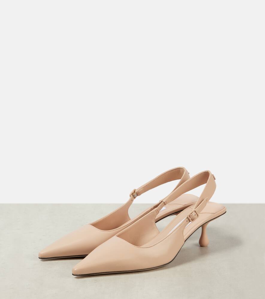 Jimmy Choo Amel 50 leather slingback pumps