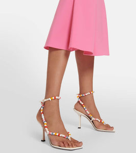 Jimmy Choo Amiral 90 embellished leather sandals