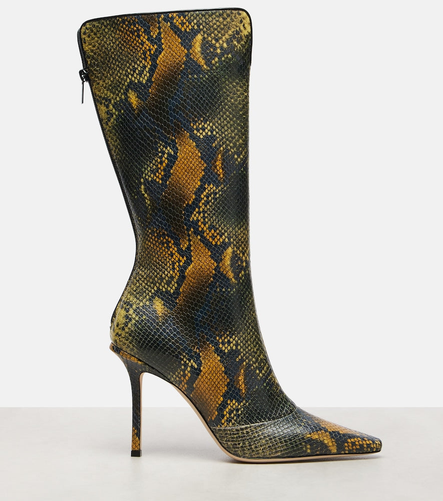 Jimmy Choo Archive Boot 100 leather knee-high boots