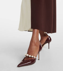 Jimmy Choo Aurelia 85 patent leather pumps