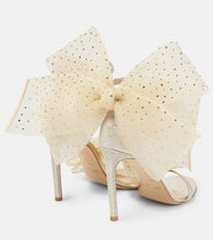 Jimmy Choo Aveline 100 bow-trimmed sandals