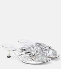 Jimmy Choo Avenue 50 snake-effect leather mules