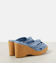 Jimmy Choo Avenue croc-effect leather wedges