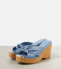 Jimmy Choo Avenue croc-effect leather wedges