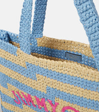 Jimmy Choo Avenue raffia tote bag