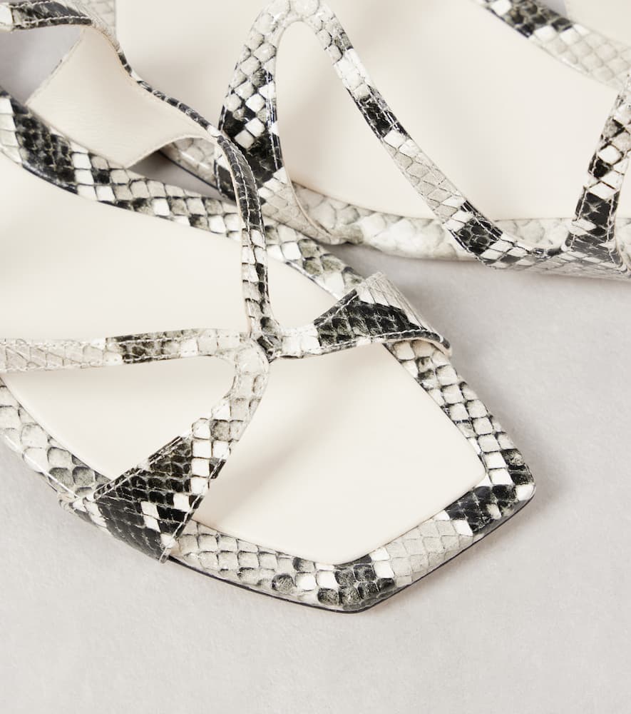 Jimmy Choo Ayla snake-effect leather sandals