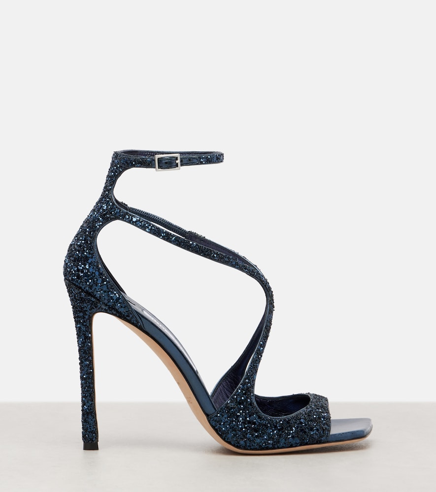 Jimmy Choo Azia 110 glitter sandals