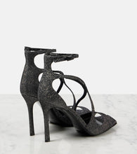 Jimmy Choo Azia 95 glitter sandals