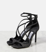 Jimmy Choo Azia 95 glitter sandals
