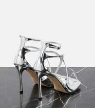 Jimmy Choo Azia 95 metallic leather sandals