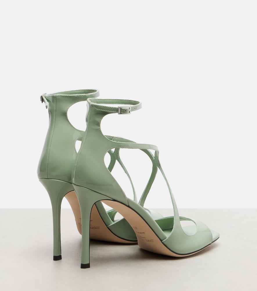 Jimmy Choo Azia patent leather sandals