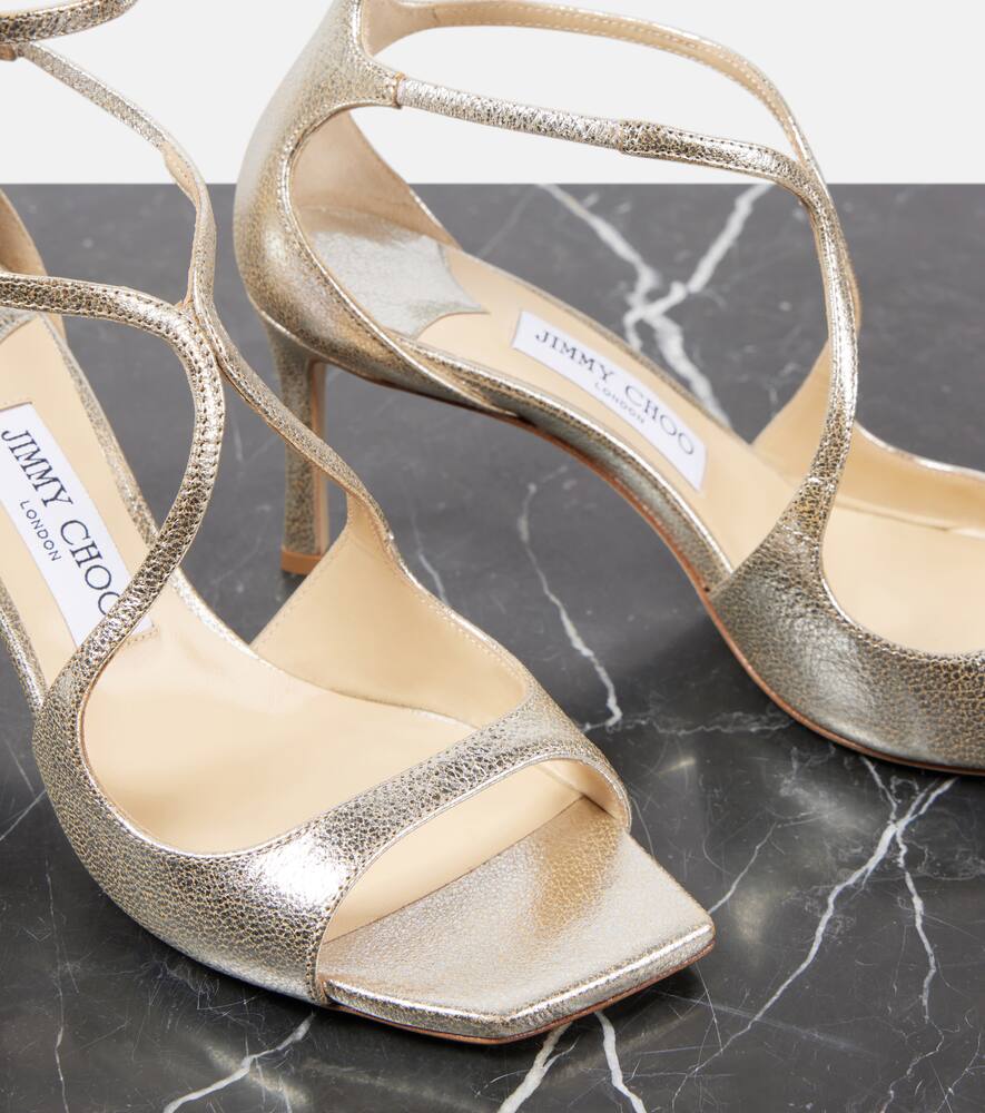 Jimmy Choo Azie 75 glitter leather sandals