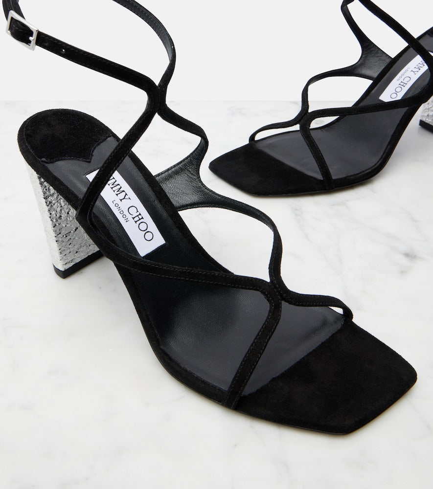 Jimmy Choo Azie 85 embellished suede sandals