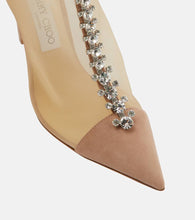 Jimmy Choo Bing 100 mesh and suede ankle boots