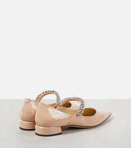 Jimmy Choo Bing 25 embellished patent leather pumps