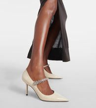 Jimmy Choo Bing embellished patent leather pumps
