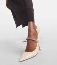 Jimmy Choo Bing embellished patent leather pumps
