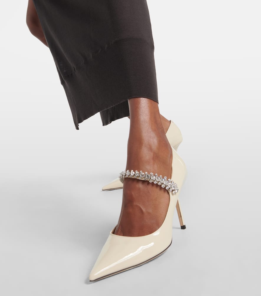 Jimmy Choo Bing embellished patent leather pumps