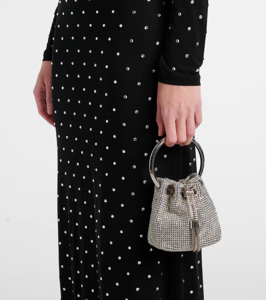 Jimmy Choo Bon Bon Micro embellished bucket bag