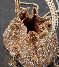 Jimmy Choo Bon Bon Micro embellished satin bucket bag