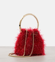 Jimmy Choo Bon Bon Mini tinsel-embellished bucket bag