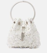 Jimmy Choo Bon Bon embellished satin tote bag