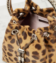 Jimmy Choo Bon Bon leopard-print calf hair tote bag