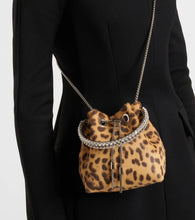 Jimmy Choo Bon Bon leopard-print calf hair tote bag