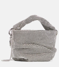 Jimmy Choo Bonny crystal mesh and satin tote