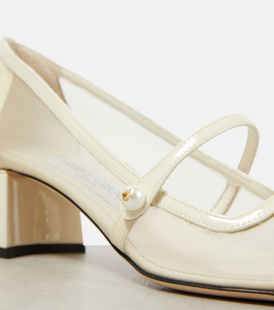 Jimmy Choo Bridal Elisa 45 mesh Mary Jane pumps