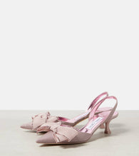 Jimmy Choo Brook 50 glitter slingback pumps