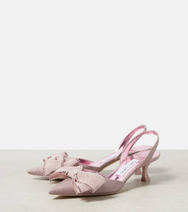 Jimmy Choo Brook 50 glitter slingback pumps