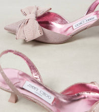 Jimmy Choo Brook 50 glitter slingback pumps