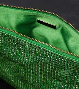 Jimmy Choo Callie crystal-embellished pouch