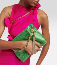 Jimmy Choo Callie crystal-embellished pouch