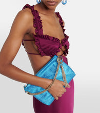 Jimmy Choo Callie crystal-embellished pouch