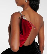 Jimmy Choo Callie velvet clutch