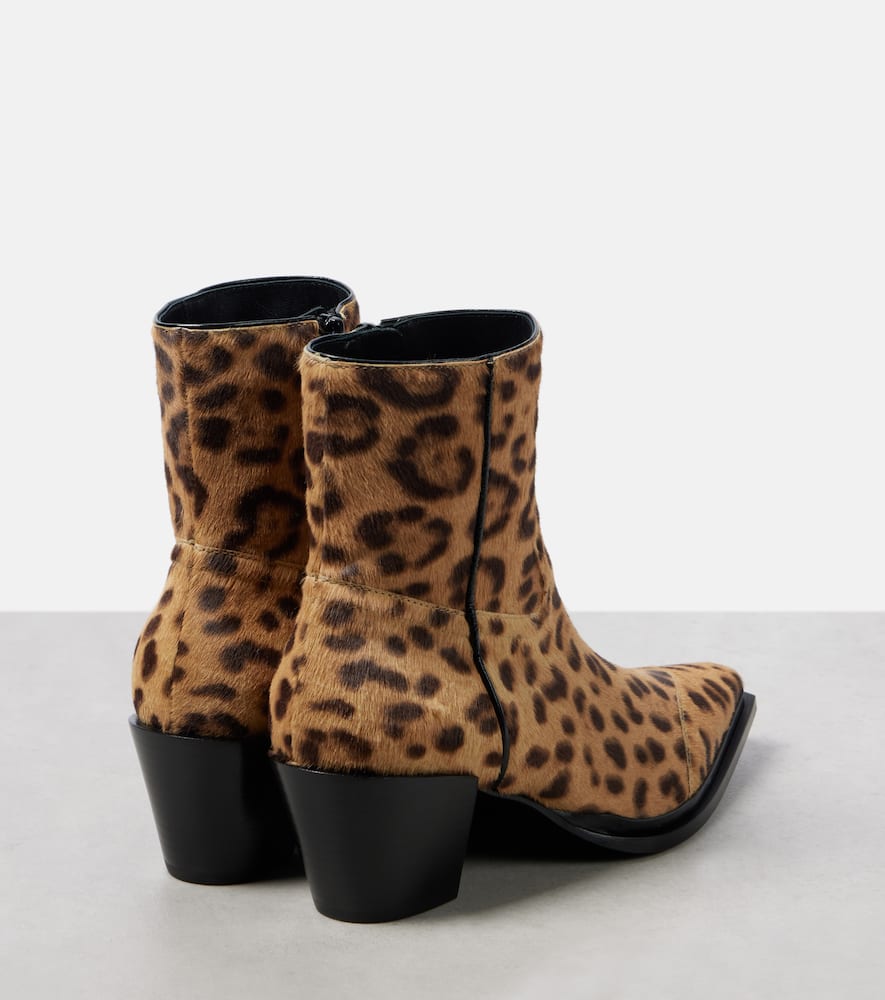Jimmy Choo Cece 60 leopard-print calf hair ankle boots