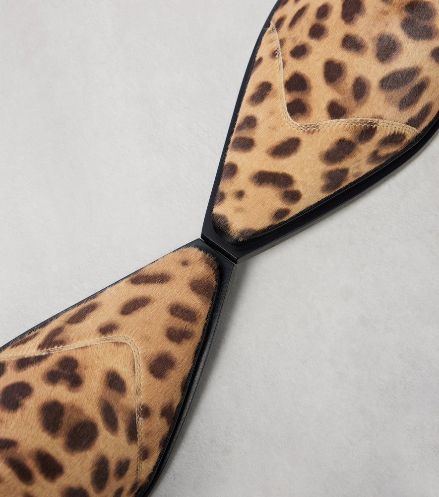 Jimmy Choo Cece 60 leopard-print calf hair ankle boots