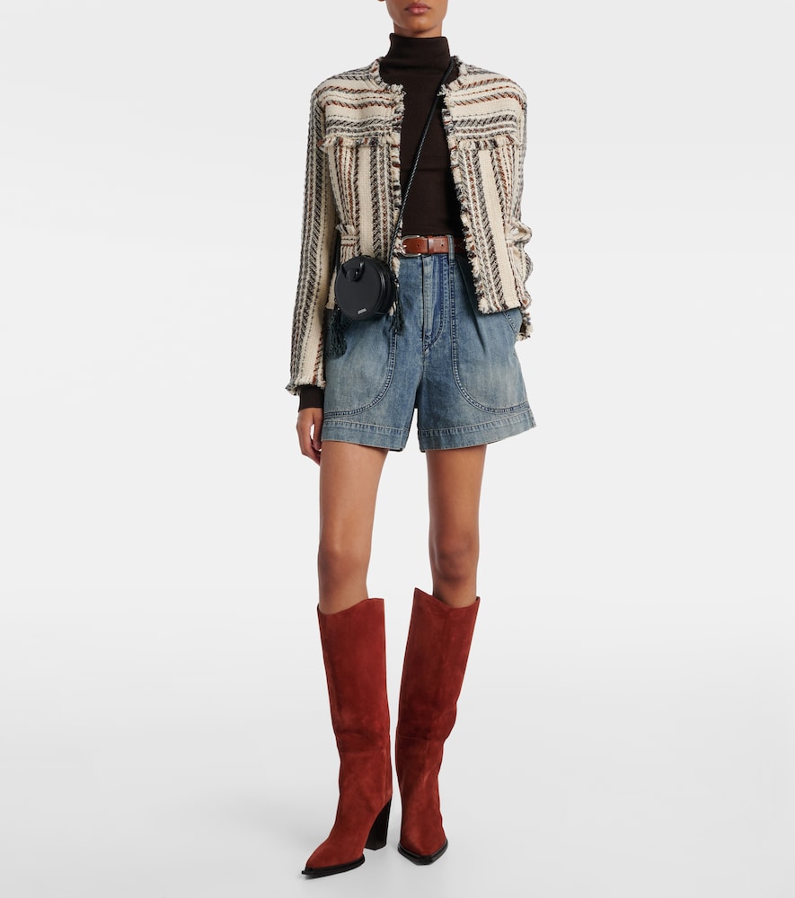 Jimmy Choo Cece 80 suede knee-high boots