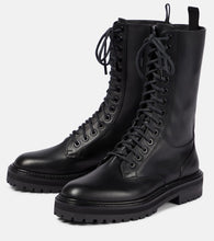 Jimmy Choo Cora leather combat boots