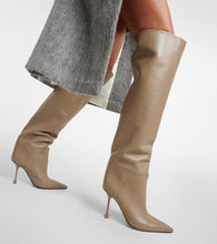 Jimmy Choo Cycas 95 leather over-the-knee boots