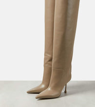 Jimmy Choo Cycas 95 leather over-the-knee boots