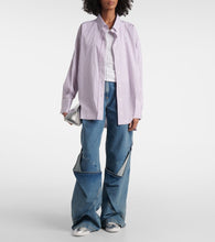 Jimmy Choo Diamond Light Flex/F leather-trimmed sneakers