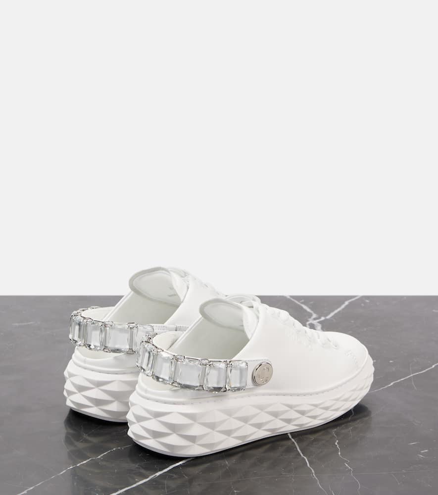 Jimmy Choo Diamond Maxi glitter leather sneakers