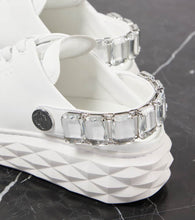 Jimmy Choo Diamond Maxi glitter leather sneakers