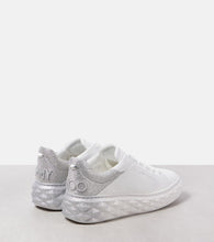 Jimmy Choo Diamond Maxi/F II glitter leather sneakers